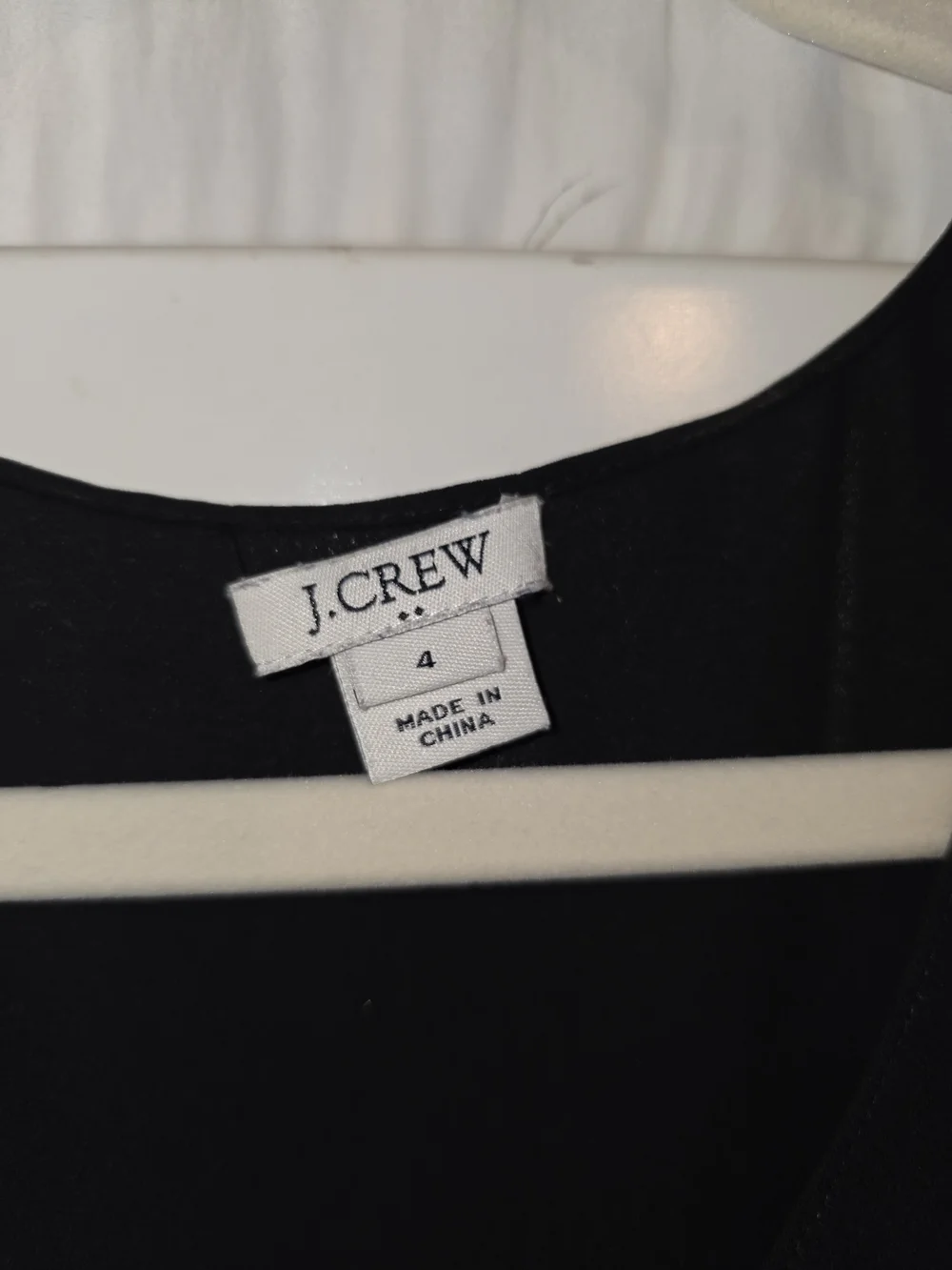 J. Crew Black V-Neck Cap-Sleeve Silk Blouse